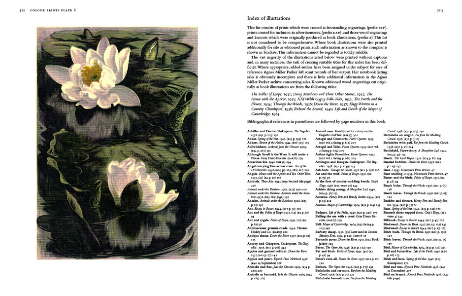 The Wood Engravings of Agnes Miller Parker pp 312-3